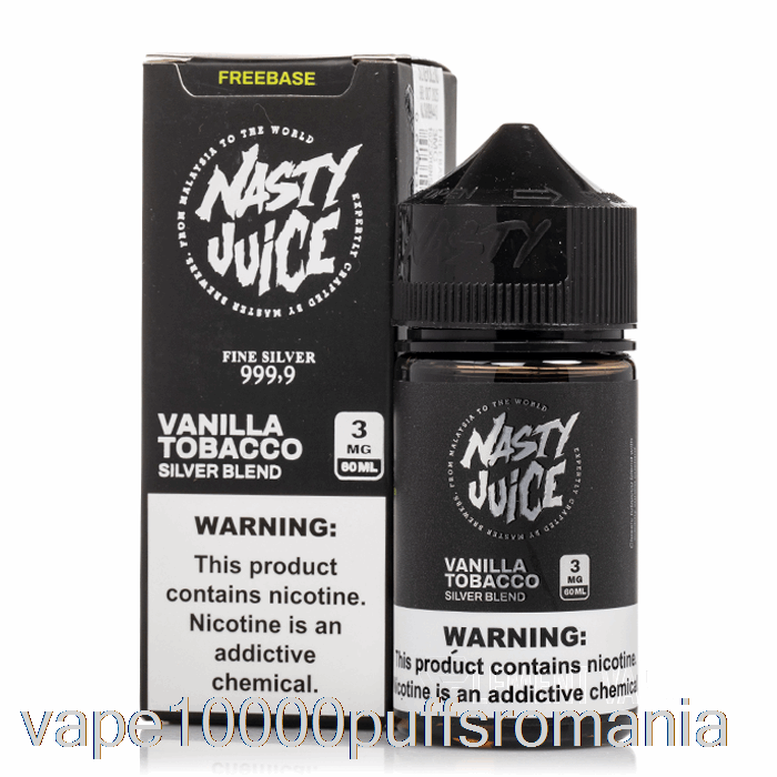 Vape Romania Amestec De Argint - Suc Nasty - 60ml 0mg